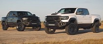 Hennessey Drags Their 1,000 HP Mammoth Truck and Puts Challenger Into Extinction