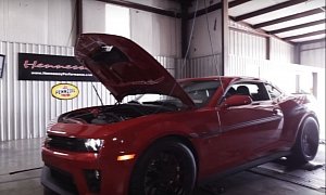 Hennessey's 1,200 HP Twin-Turbo Chevrolet Camaro ZL1 Tears Up the Dyno