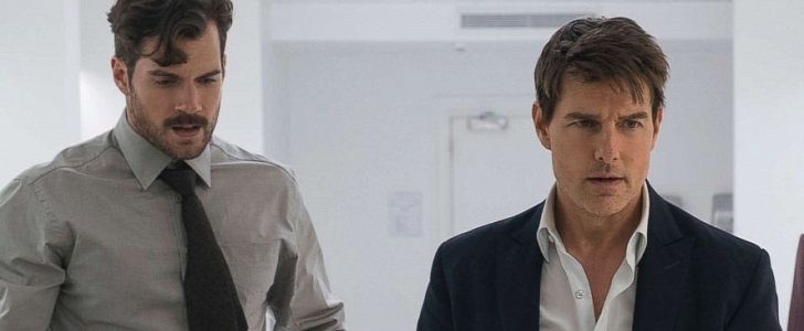 Henry Cavill and Tom Cruise in "Mission Impossible: Fallout"