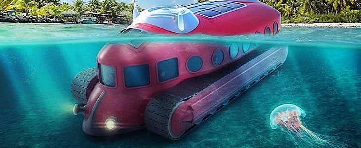 Underwater tour bus