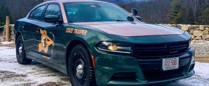 New Hampshire State Police Car
