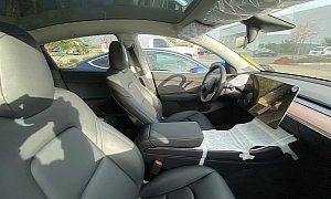 Here Are the First Images of the Tesla Model Y Interior in the Wild