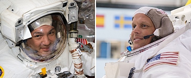 NASA astronauts Kjell Lindgren and Bob Hines