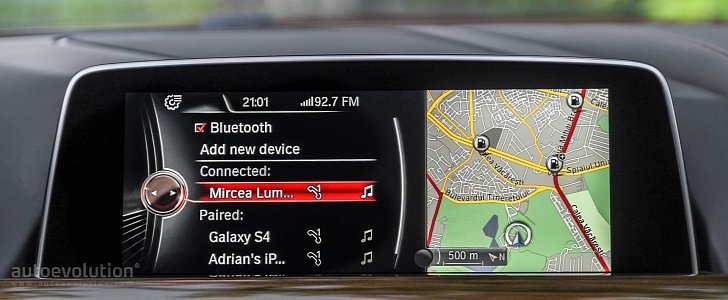 BMW 6 Series infotainment screen