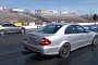 Here is a Ten-Second E 55 AMG Killing it on the Drag Strip