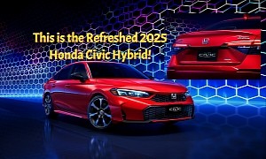 Here Is Our First Look at the Refreshed 2025 Honda Civic Hybrid for the US Market