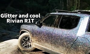 Here's the First Ever Glittery Rivian R1T, Only Exists in an Unreal Engine Jungle