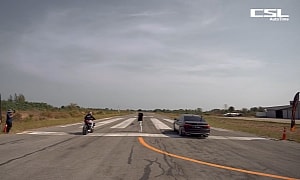 Decidedly Strange yet Cool Drag Race: BMW M760Li vs. Ducati Streetfighter V4 S