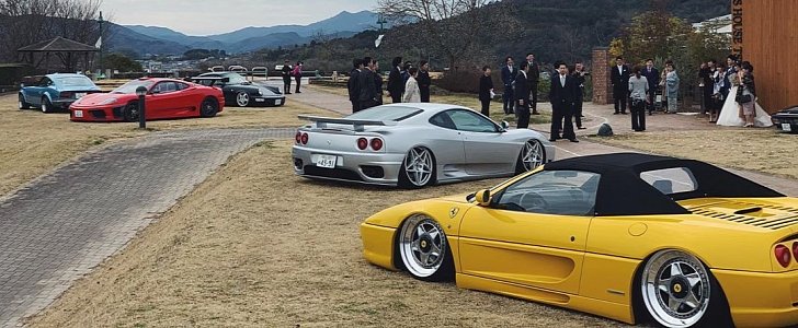 Japanese Ferrari "Low Rider" wedding