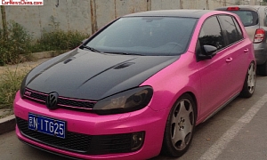 Here's a Pink Golf GTI From China