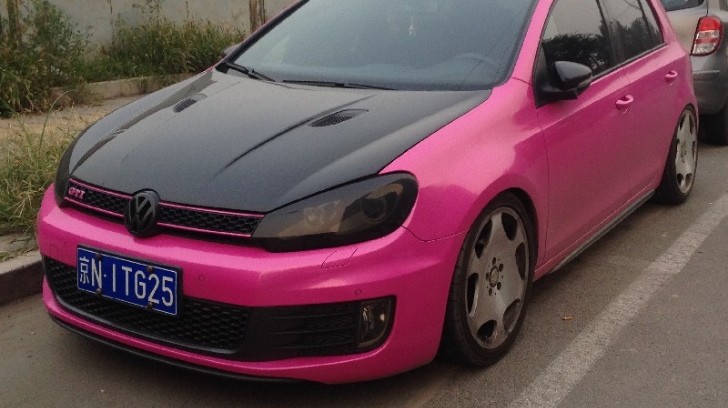 Pink Golf GTI