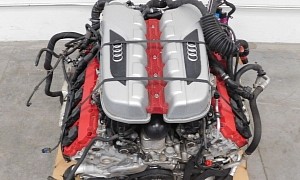 Here's an Audi R8 V10 Engine to Stuff Under the Hood of Your Car, Can You Guess the Price?