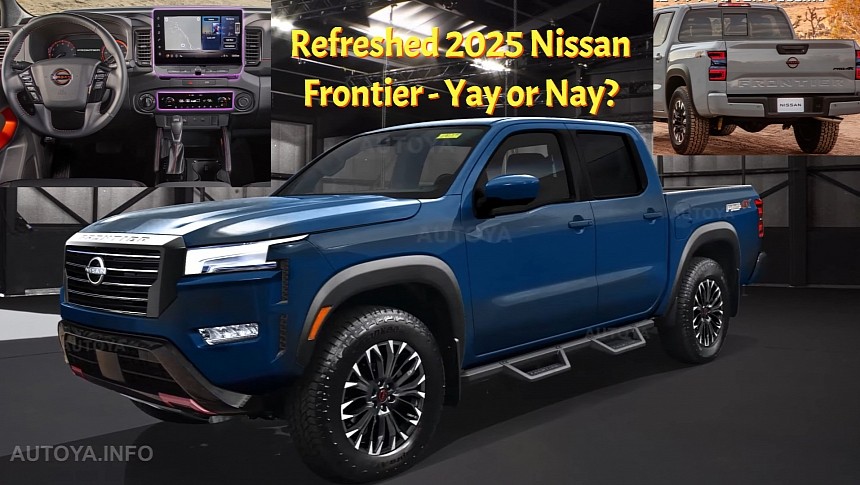 2025 Nissan Frontier rendering by AutoYa