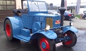 Here's Blue German Tractor With a Single-Cylinder 10-Liter Engine