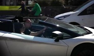 Here's FC Bayern's Franck Ribery Enjoying His Aventador SV Roadster in Munich