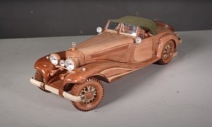 Here's How You Turn a Dull Block of Wood Into One of the Rarest Mercedes-Benz Roadsters