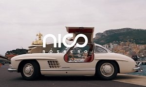 Here's Nico Rosberg Driving His 1955 Mercedes-Benz 300 SL Gullwing In Monaco