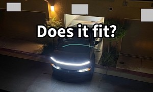 Here's Proof That a Tesla Cybertruck Fits Inside a Residential Garage