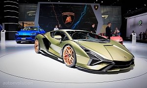 Here's The Sian, the Most Powerful Lamborghini Ever, Live from Frankfurt