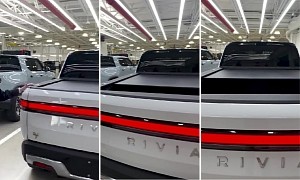 Here's the First Look at the Rivian R1T's Updated Powered Tonneau Cover