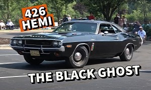 Here's the Infamous 1970 Dodge Challenger "Black Ghost" Flexing Its HEMI V8 in Public