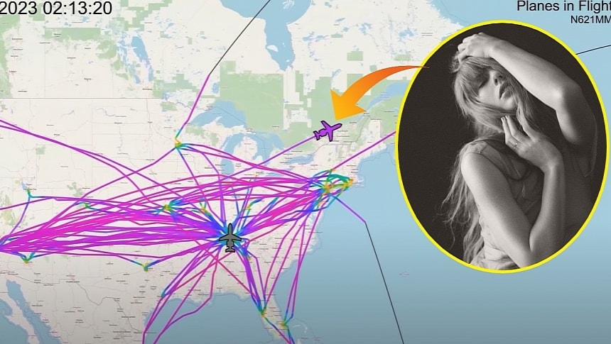 Taylor Swift's flights in 2023 came with a carbon footprint 83 times than that of the average American