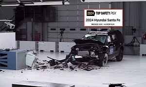 Here's Why the 2024 Hyundai Santa Fe Scored Marginal in the Moderate Overlap Crash Test