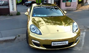 Here’s a Gold Porsche Panamera from the Czechs