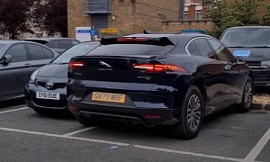 Here’s a Jaguar I-Pace Slamming Into a Poor Toyota Aygo, Because Parking Is Hard
