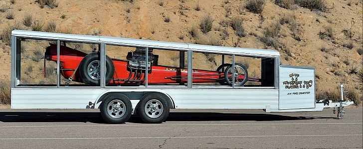 Tommy Ivo trailer and Barnstormer replica