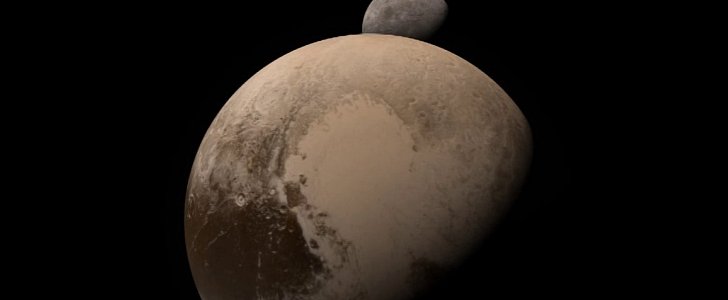 Pluto as seen by New Horizons