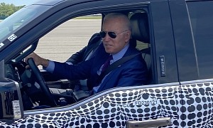Here’s How President Biden Came to Drive the Ford F-150 Lightning at the Track