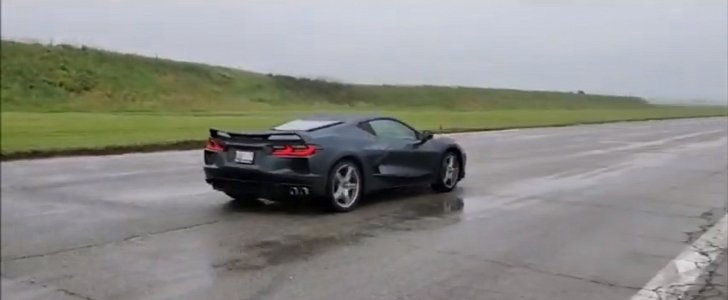 0 to 100 km/h Acceleration Test Of The 2020 Chevrolet Corvette C8 - In The Rain! Automotive Affairs