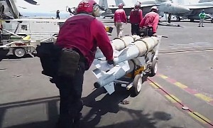 Here’s How They Get Airplane Munitions Ready on the USS Dwight D. Eisenhower