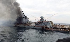Here’s Russian Warship Moskva Right Before Sinking in the Black Sea