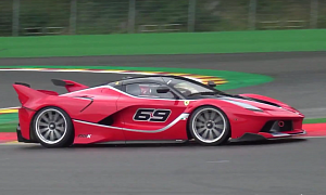 Here’s Some More Ferrari FXX K Goodness in the Wet on Spa-Francorchamps