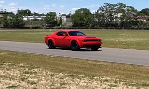 Here’s The Dodge Challenger Demon’s “Benny” V8 Doing Its Thing
