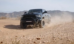 Here’s the Ram 1500 TRX Hennessey Mammoth 1000 Kicking Up Some Dirt