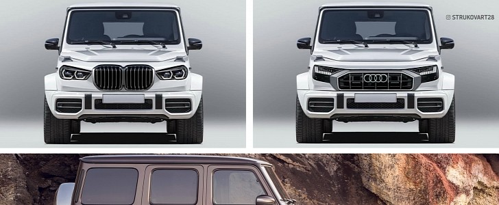 Mercedes G-Class rendered with BMW and Audi styling