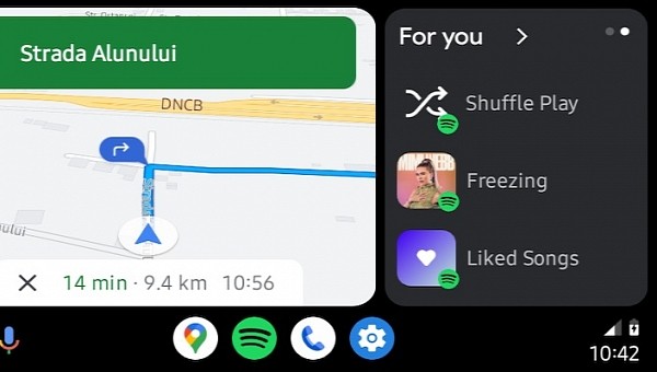 Google Maps on Android Auto Coolwalk