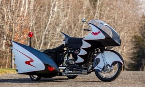 Here’s Your Chance to Own an Epic 1966 Batcycle Replica With Electric Robin Cart