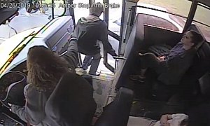 Hero Bus Driver Saves Student From Speeding Car