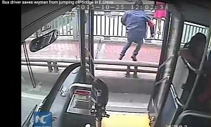 Hero Bus Driver Stops Woman from Committing Suicide