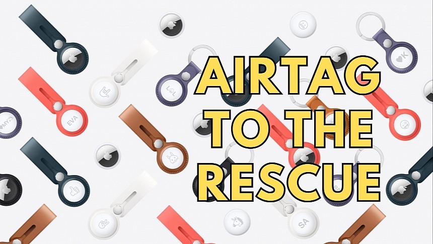 Apple's small AirTag tracker