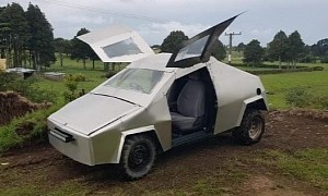 Hideous Cybertruck Replica Based on Old Toyota Vitz Actually Finds a Buyer