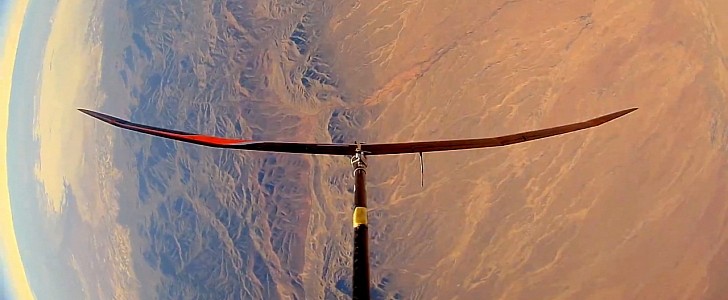 HiDRON stratospheric glider seen over New Mexico on June 6th