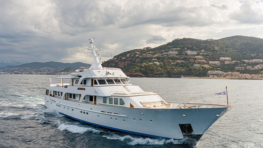 King K is a 41-year-old custom Feadship built for an American entrepreneur