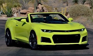 High-Spec Shock Yellow Chevrolet Camaro ZL1 Convertible up for Grabs
