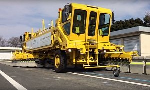Highway Barriers Move like Zippers Thanks to This Japanese Machine