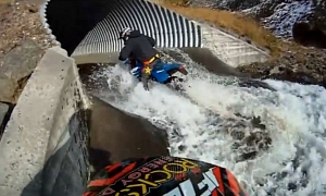 Hilarious Enduro Fail in Icy Water